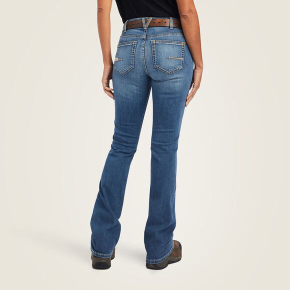 Ariat Denim - Ariat 33S Rebar Perfect Rise Riveter Boot Cut Jeans in Malibu 10041067